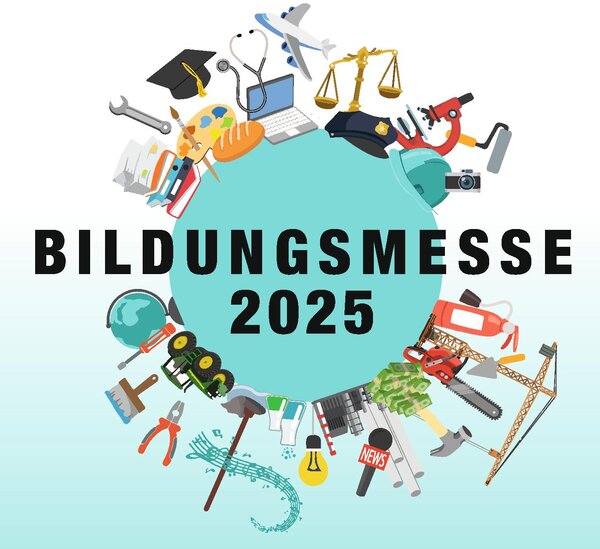 Logo der Bildungsmesse 2025 vom Chemiepark Bitterfeld