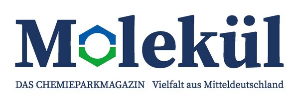 Das Logo des Magazins "Molekül" vom Chemiepark Bitterfeld